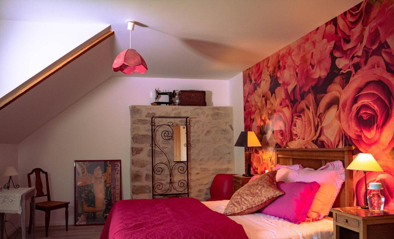 Bed and Breakfast Les Jardins De Nanine Lapleau Esterno foto